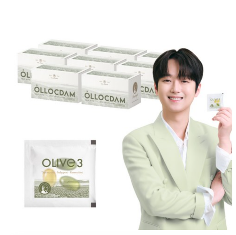 올록담 올리브3 EVOO 지중해 올리브오일 캡슐 72정 8박스, 28% 할인 가격·후기